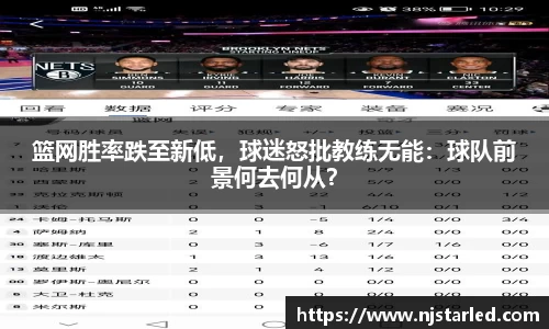 篮网胜率跌至新低，球迷怒批教练无能：球队前景何去何从？